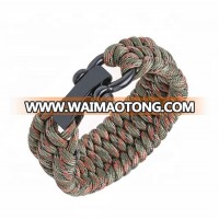 unique style paracord bracelet with Stainless Steel Black Bow Shackle