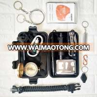 15-in-1 survival gear kit  survival emergency kit survival kit outdoor for hiking and biking