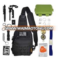 Bug 2019 Out Bag Tactical Survival Kit ,Crossbody Sling Bag with EDC Gear, Hiking Fishing Backpack Tackle Bag Mini Daypack