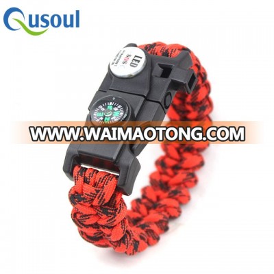 Instruction Fishtail Pattern 2 Color Quick Deploy Paracord Bracelet Charm Wholesale With Buckle , Canada, USA