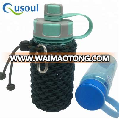 Quick Release Outdoor Survival Carrier for Water Bottles, Paracord Bottle Handles and Accessories