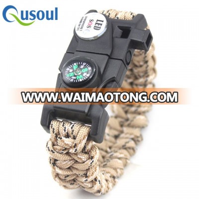 1 Inch Wide, 4 In 1 Color Paracord Bracelet Instruction